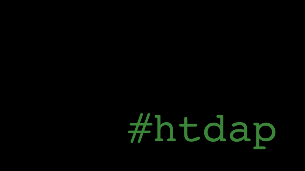 text reads #htdap this stands for the acronym ho to do a presentation