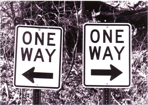 one way