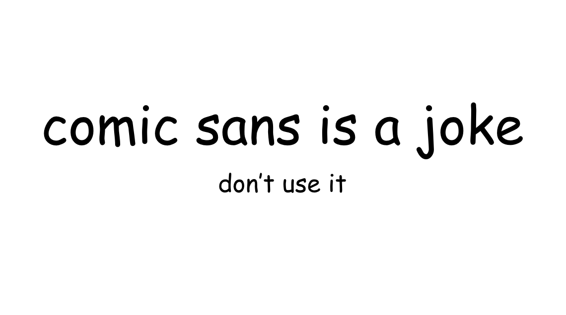 comic sans font